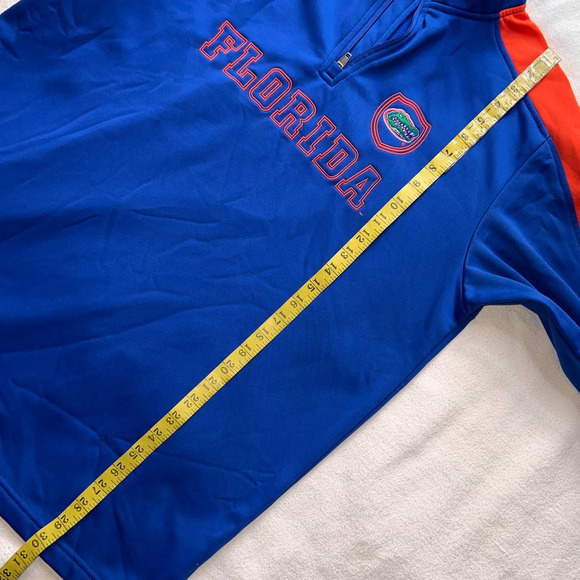 Columbia Florida Gators Blue Fleeced Lined 1/4 Zip Pull Over Jacket- L - Picture 8 of 13